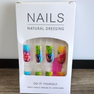 Colorful Floral DIY Nail Set